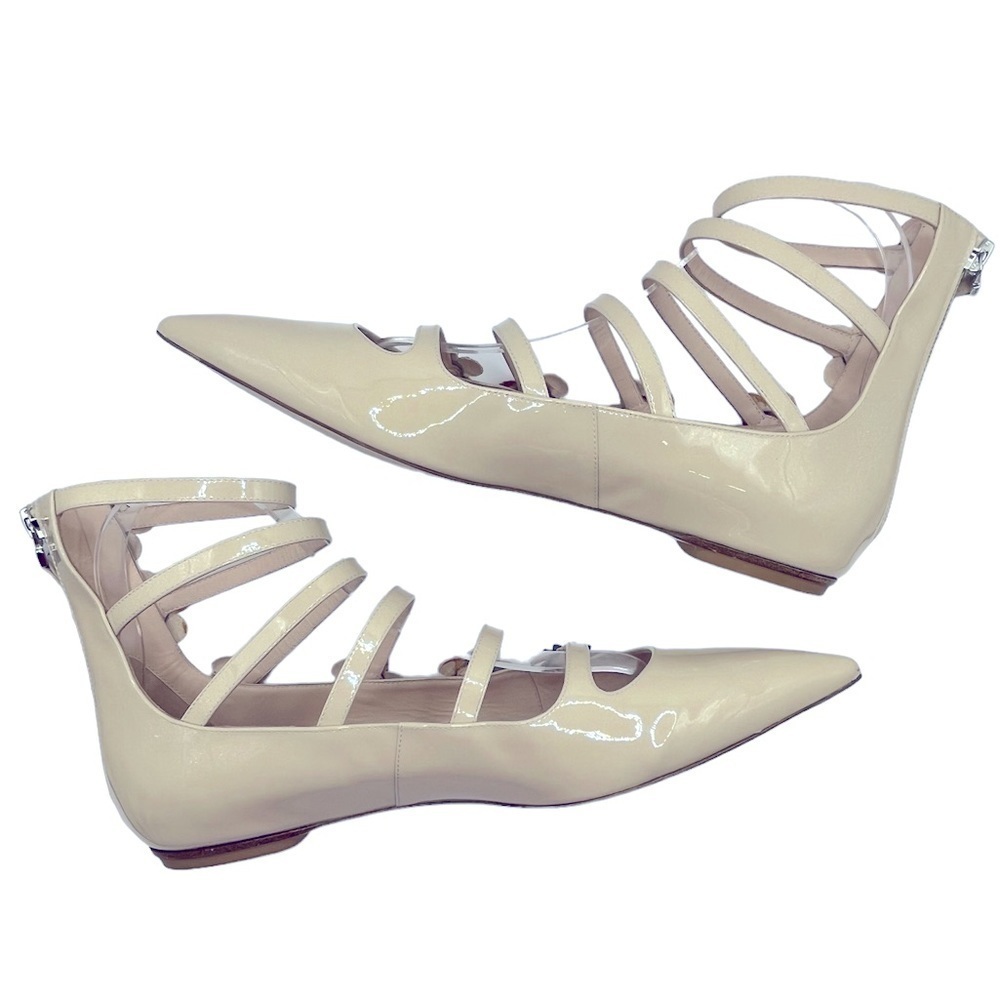 FENDI Flowerpower Patent Leather Ballet Flats Size 39EU 9US - Picture 4 of 16